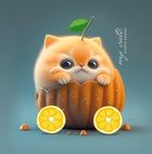 Fresh, notatnik ozdobny, 100-100, 48 kartek, gładki, Kot w dyni, 1 szt.