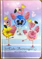 Fresh, notatnik ozdobny, 115-150, 64 kartek, gładki, flamingi, 1 szt.