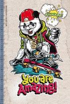 Fresh, notatnik ozdobny, 143-210, 64 kartki, linia, Panda, 1 szt.