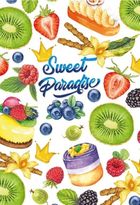 Fresh, notatnik ozdobny, 143-210, 80 kartek, kratka, Owoce, 1 szt.