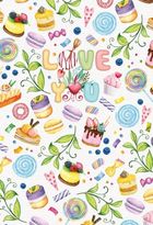 Fresh, notatnik ozdobny, 143-210, 96 kartek, kratka, Słodkości, 1 szt.