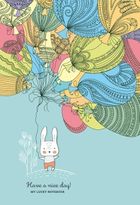 Fresh, notatnik ozdobny, 143-210/80K, kratka, balony, 1 szt.