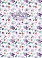 Fresh, notatnik ozdobny, 64 kartki, kratka, Kwiaty, fiolet, 1 szt.