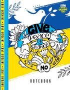 Fresh, notatnik ozdobny A5, 64 kartki, kratka, Peace, 1 szt.