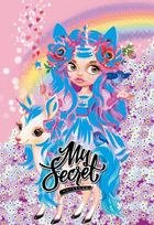 Fresh, pamiętnik, 48 kartek, kratka, brokat Jednorożce