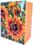 Fresh, torebka prezentowa, matowa, Kwiaty, 18-23-10 cm