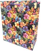 Fresh, torebka prezentowa, matowa, Kwiaty, 26-32-12 cm