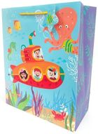 Fresh, torebka prezentowa, matowa, Łódź podwodna, 26-32-12 cm