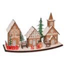 Fééric Lights and Christmas, lampion miasteczko bożonarodzeniowe, LED, 30-15 cm