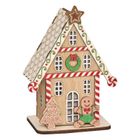 Fééric Lights and Christmas, lampion świąteczny LED, domek z piernika, 15 cm