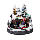 Fééric Lights and Christmas, szopka bożonarodzeniowa, kościółek, z oświetleniem led