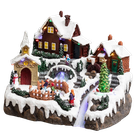 Fééric Lights and Christmas, szopka bożonarodzeniowa, wioska skuta lodem