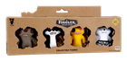 Fuggler, Annoyed Alien Brown, Suspicious Fox Black Chase, Indecisive Monster Yellow, Sketchy Squirrel Grey, figurki kolekcjonerskie, 4 szt.