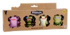 Fuggler, Gaptooth Mcgoo Lilac, Indecisive Monster Green, Munch Munch Tie-Dye, Count Underoo Mcgoo Green, figurki kolekcjonerskie, 4 szt.