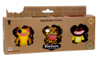 Fuggler, Indecisive Monster Yellow, Oogah Boogah Leopard, Grin Grin Brown, figurki kolekcjonerskie, 3 szt.