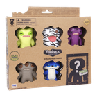 Fuggler, Munch Munch Green, Oogah Boogah Zebra, Squidge Purple, Annoyed Alien Brown, Suspicious Fox Blue, figurki kolekcjonerskie, 6 szt.