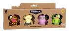 Fuggler, Oogah Boogah Leopard, Squidge Yellow, Rabid Rabbit Lilac, Indecisive Monster Green, figurki kolekcjonerskie, 4 szt.
