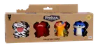 Fuggler, Oogah Boogah Zebra, Wide Eyed Weirdo Red, Grin Grin Multi, Suspicious Fox Blue, figurki kolekcjonerskie, 4 szt.
