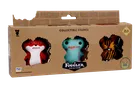 Fuggler, Sketchy Squirrel Red, Gaptooth Mcgoo Blue, Rabid Rabbit Tiger, figurki kolekcjonerskie, 3 szt.