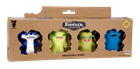 Fuggler, Suspicious Fox Blue, Munch Munch Green, Rabid Rabbit Green, Gaptooth Mcgoo Clue, figurki kolekcjonerskie, 4 szt.