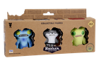 Fuggler, Wide Eyed Weirdo Blue, Sketchy Squirrel Grey, Munch Munch Green, figurki kolekcjonerskie, 3 szt.