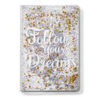 Gadget Master, notes, Follow your dreams, złoty, cekinowy, 1 szt.