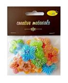 Galeria Hobby, aplikacje materiałowe, kwiatki z kryształ, 3,2 cm, 20 szt.