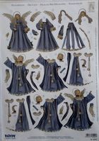 Galeria Hobby, arkusz do techniki 3D, sztancowany, A4, 29,7-21 cm