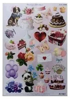 Galeria Hobby, arkusz do techniki 3D sztancowany, urodziny