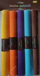 Galeria Hobby, Foliella, papier flokowany, 130g, 25-35 cm, 5 kolorów