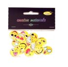 Galeria Hobby, guziki ozdobne, Emoji, 20 mm, 15 szt.