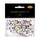 Galeria Hobby, guziki ozdobne, Krowa, 27-21 mm, 15 szt.