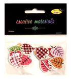 Galeria Hobby, guziki ozdobne, Listki, 25 mm, 15 szt.