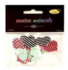 Galeria Hobby, guziki ozdobne, Serca, 20 mm, 15 szt.