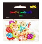 Galeria Hobby, guziki ozdobne, Ślimak, 20-15 mm, 15 szt.