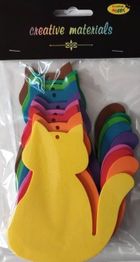 Galeria Hobby, koty z pianki, 9-11 cm, 9 szt.