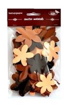 Galeria Hobby, kwiatki, tonacja brązowa, 60 szt.