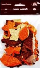 Galeria Hobby, listki brokatowe, tonacja brązowa, 60 szt.