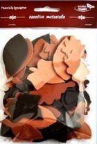 Galeria Hobby, listki, tonacja brązowa, 60 szt.