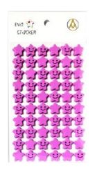 Galeria Hobby, naklejki piankowe, gwiazdki, liliowy