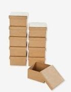 Galeria Hobby, pudełko kwadratowe, naturalne, 7,5-7,5-4,5 cm