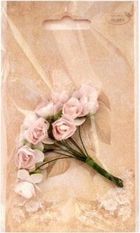 Galeria Hobby, różyczki papierowe, jasnoróżowe, 12 szt.