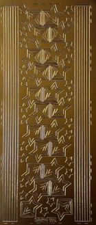 Galeria Hobby, stiker ażurowy, bordiurka, złoty, 10-23cm