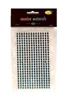 Galeria Hobby, stiker z kryształkami, turkusowy, 4 mm, 336 szt.