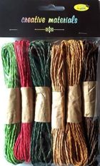 Galeria Hobby, sznurki papierowe, 6 kolorów