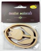 Galeria Hobby, zawieszki ozdobne, pisanki tulipan, 3 szt.