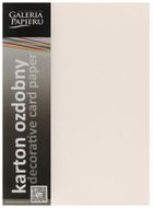 Galeria Papieru, karton ozdobny A4, krem, kratka, 220g, 20 arkuszy