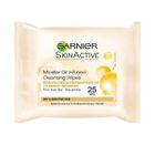 Garnier, Skin Naturals, chusteczki micelarne do demakijażu z olejkiem arganowym, 25 szt.
