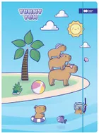 Gdd, Yummy Yum, teczka kartonowa z gumką, A4+, kapibary