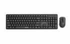 Gembird, Silent Key Pro Business, zestaw bezprzewodowy, klawiatura i mysz, czarny, układ US